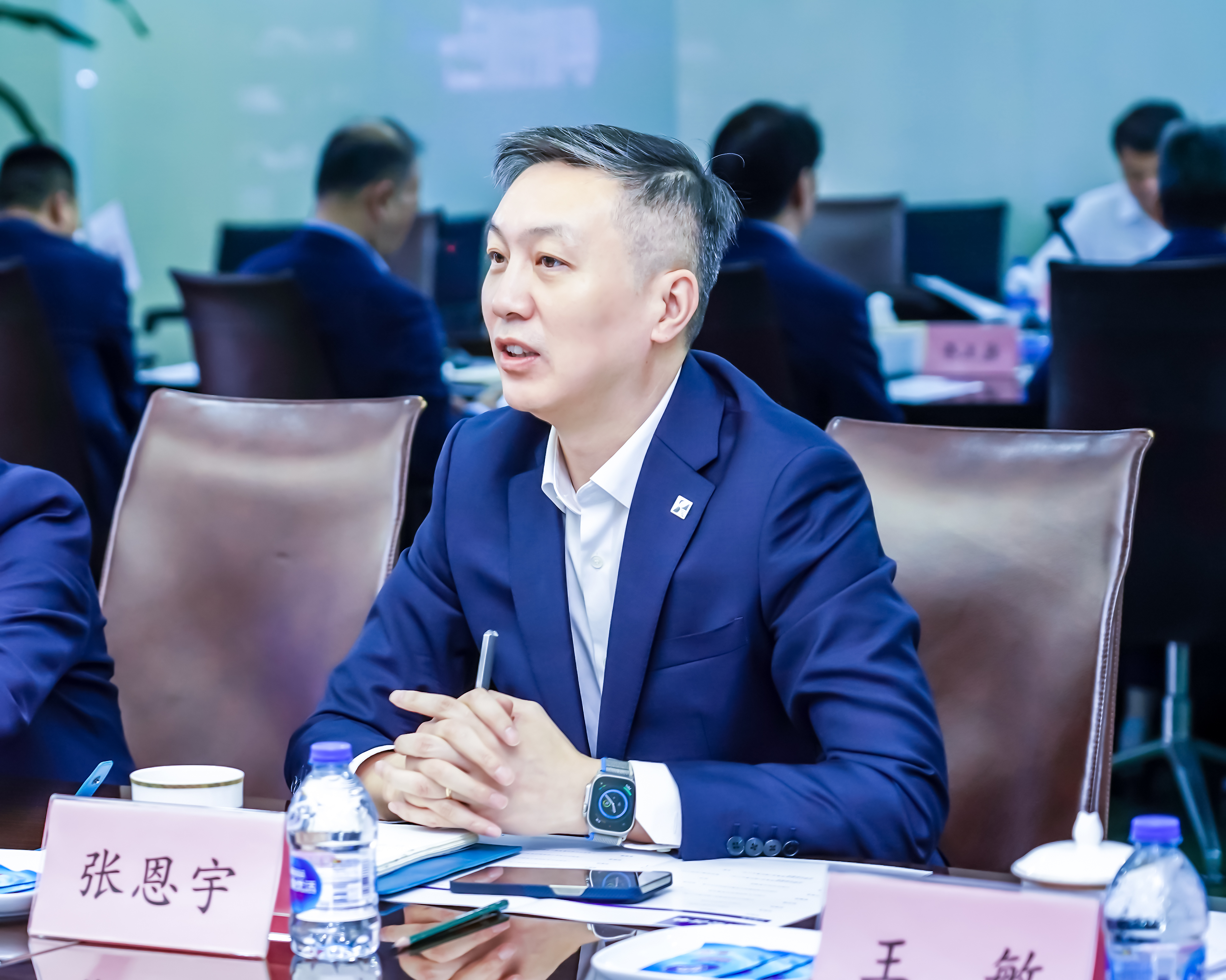 中國石化領(lǐng)導劉會友、張建闊一行蒞臨神開參觀考察(圖8)